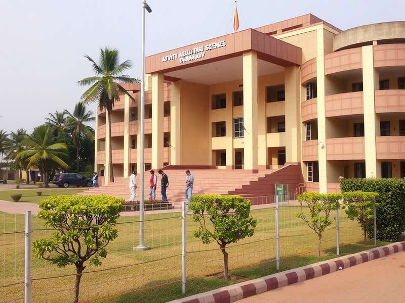 Agricultural experimental fields on campus